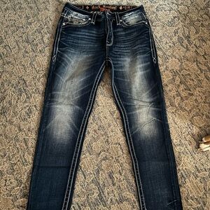Rock Revival Dark Blue Skinny Jeans